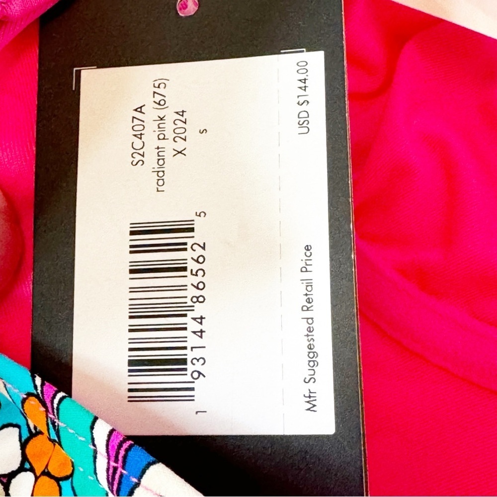 Kate Spade Sea Garden One Piece Swimsuit in Radiant Pink Size Small NWT - Picture 9 of 9